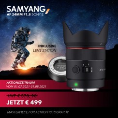 *** SAMYANG KIT SONY E AF 24MM 1.8 FE inkl. USB-HUB 